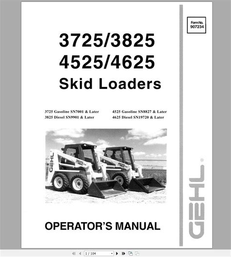 gehl 2625 skid steer operating manual|used gehl skid steer craigslist.